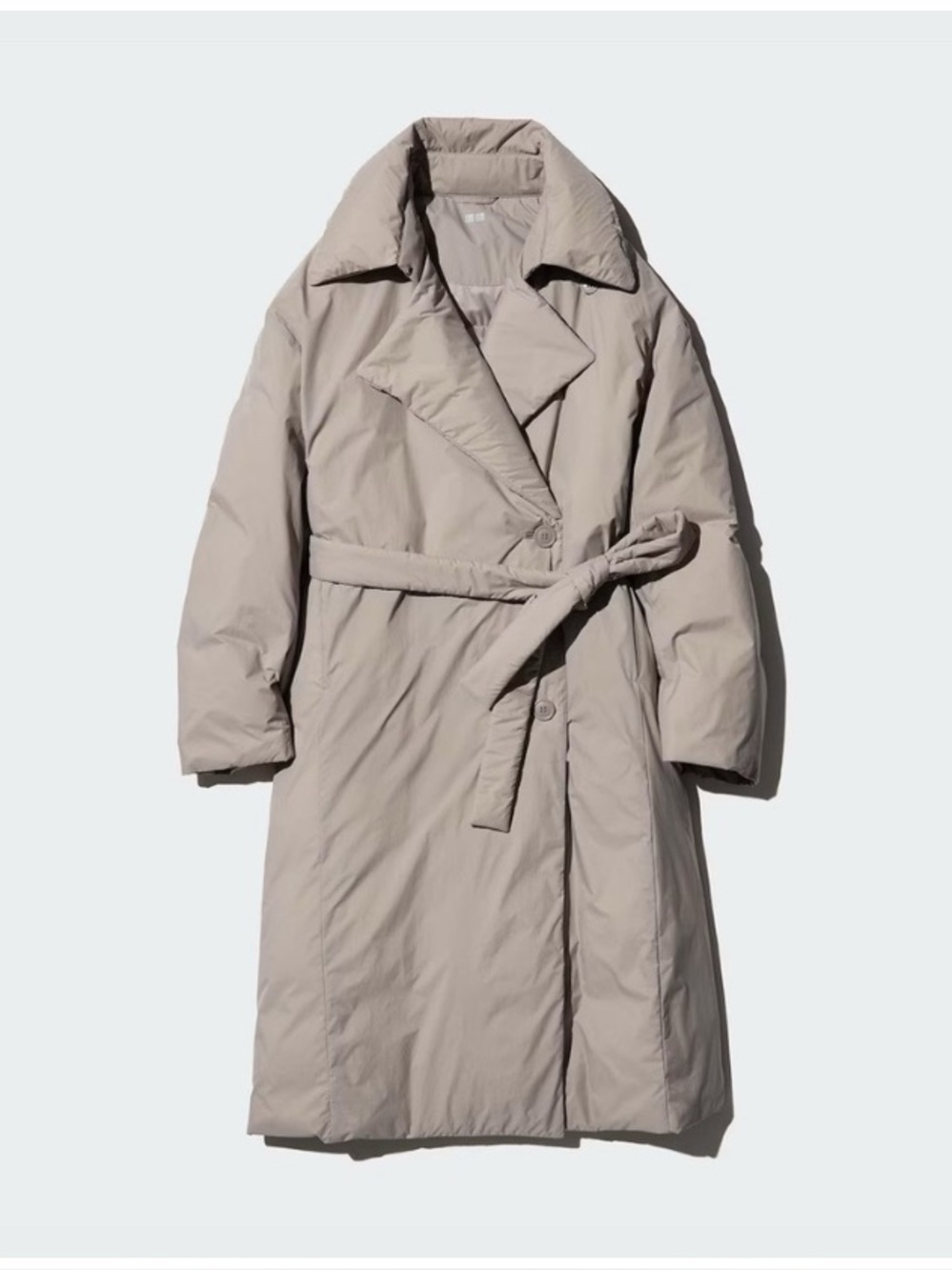 Uniqlo Down Belted Long Coat